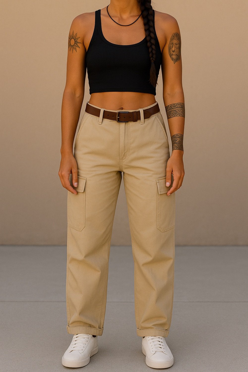 Cargo + Cropped Tank